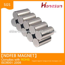 Good quality N38 cylinder ndfeb magnet D8x12mm